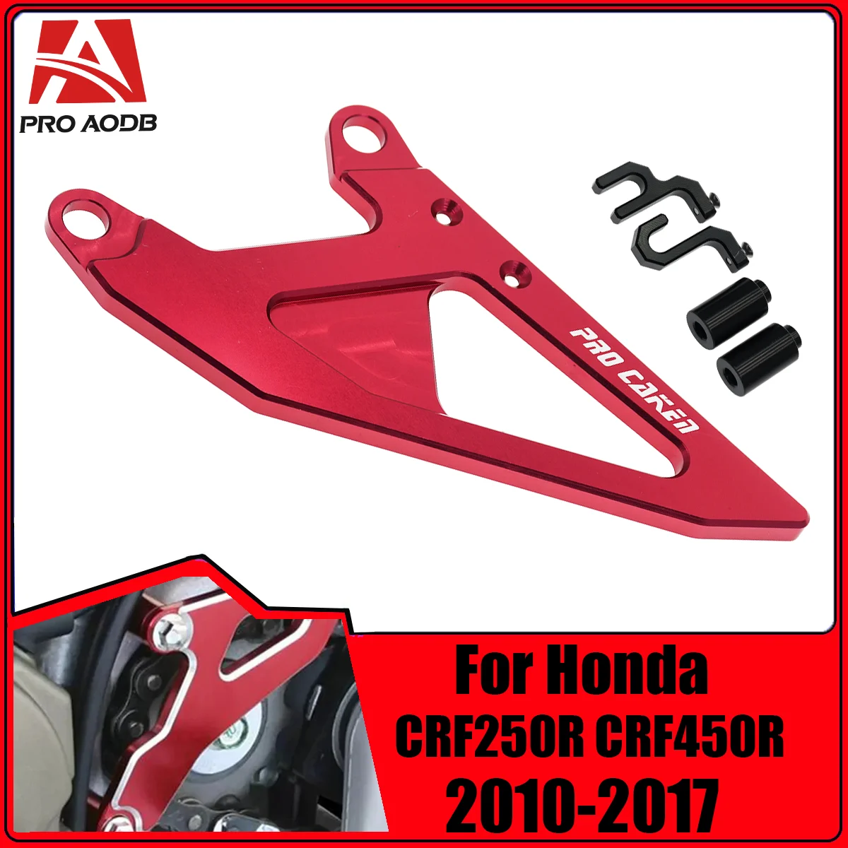 

Motocross CNC Front Chain Protector Sprocket Guards Cover For Honda CRF250R 2010-2015 2017 CRF450R 2009-2013 2016 CRF 250R 450R