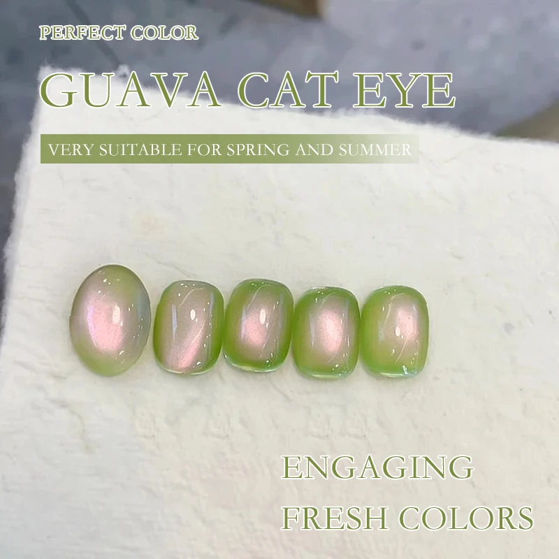 PERFECT COLOR guava Cat Eye Gel Nail Polish,UV Gel Manicure for Salon and Nail Art DIY at Home, Hot sales in spring and summer