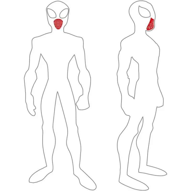 Nueva máscara suave no tóxica Goooods que respira la boca para disfraz de superhéroe, media máscara de goma para adultos