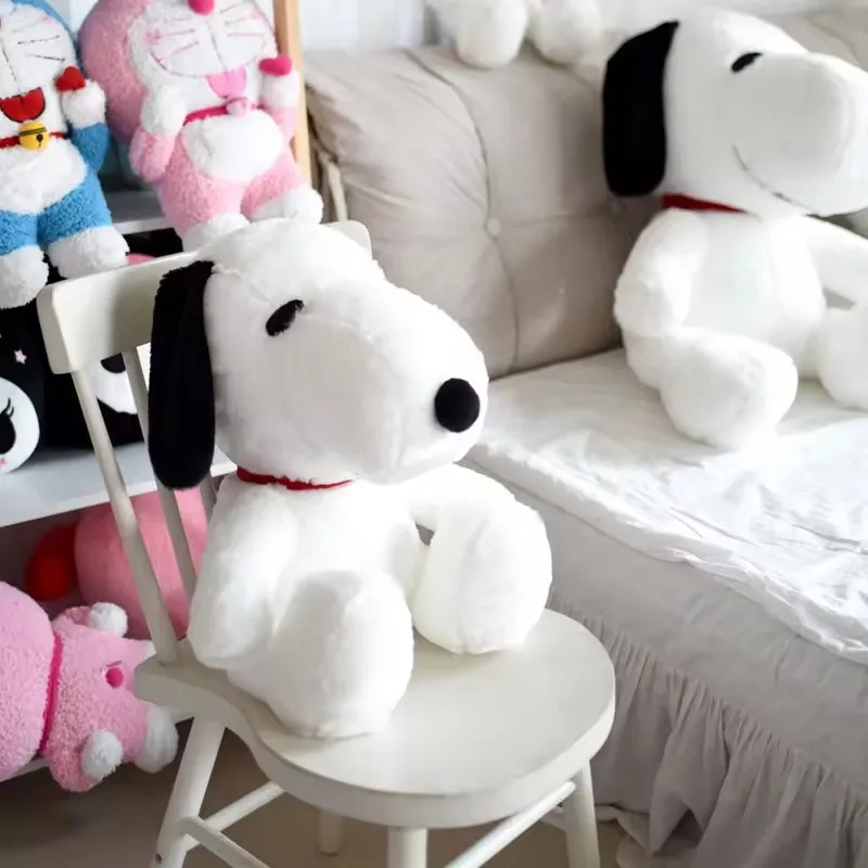 Cartoon Snoopy Plush Toy Pillow Cute Sofa Backrest Doll Children's Birthday Gift Soft Cuddly Plushie for Kids