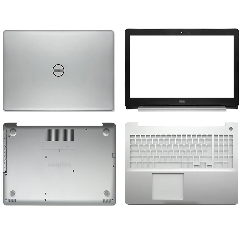 

Новинка 15,6 дюймовая задняя крышка ЖК-дисплея для ноутбука Dell Inspiron 15 5570 5575, подставка для рук, Нижняя крышка, серебристый чехол