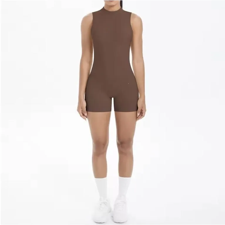 

Beautiful Back Racerback Bodysuit One-Piece Suit Women's Fashion Summer Outfit Cross-Border Seamless Wireless Underwear