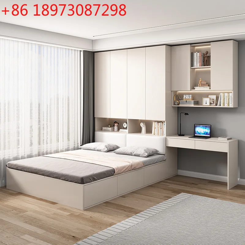 

Гардероб-кровать, встроенная мягкая сумка для маленькой квартиры, многофункциональная татами для хранения вещей с письменным столом