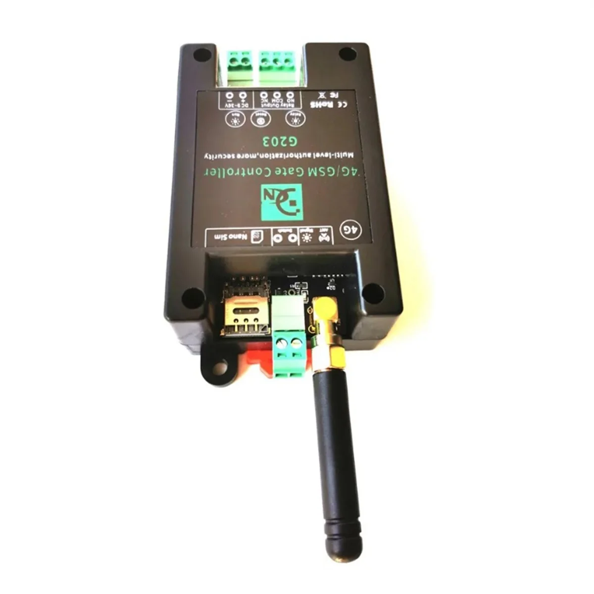 A93P GSM 4G LTE Access Controller SMS APP Remote Control On/Off Relay Switch for Automatic Sliding Swing Door Opener EU