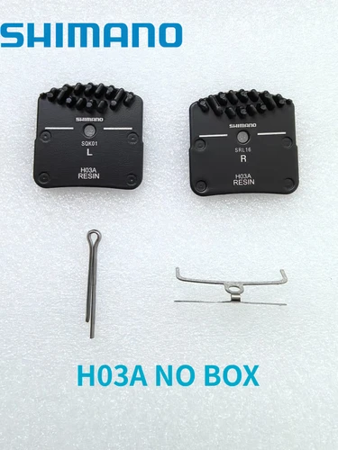 Imagen 1 del producto Pastillas de Freno de Resina Shimano H03A para Frenos Saint Zee de 4 Pistones, Series M820, M640, M6120-M9120, Repuesto Original