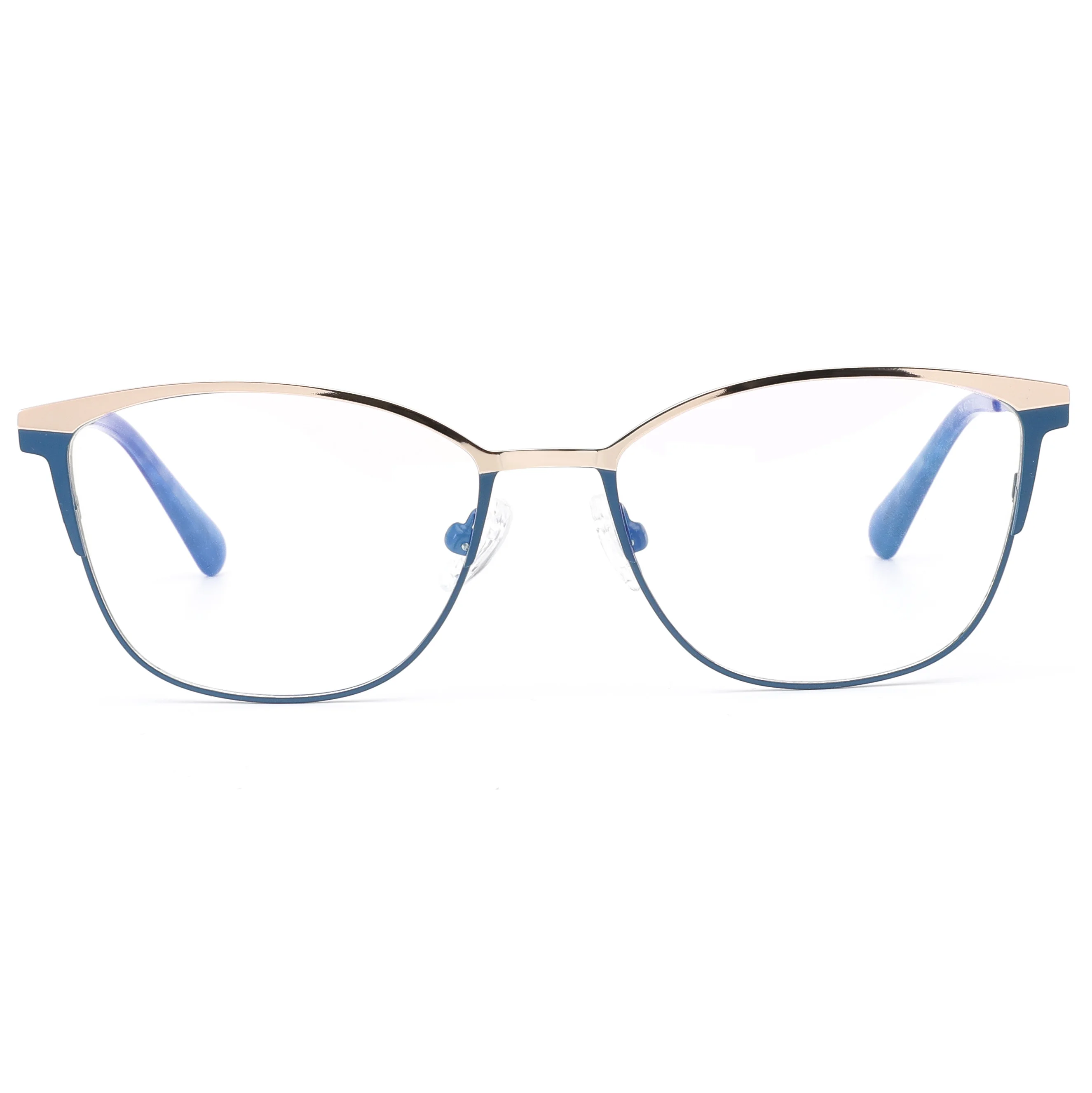 

Extra Wide Dual Tone Cat Eye Steel Frame Sculptural Curves Featherlight Luxury