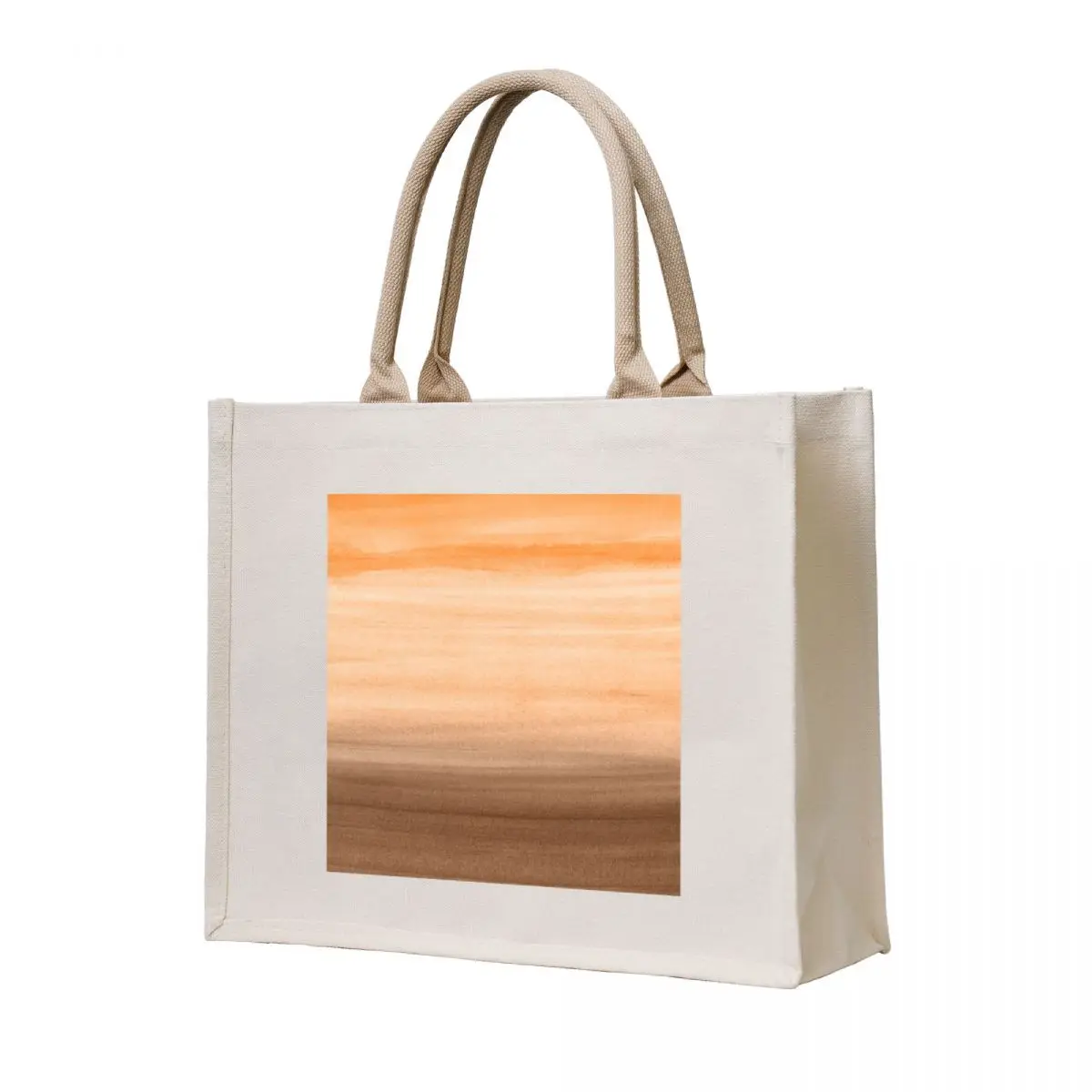 

Touching Orange Brown Watercolor Abstract #1 #painting #decor #art Tote Bag Portable shopping bag Women bags