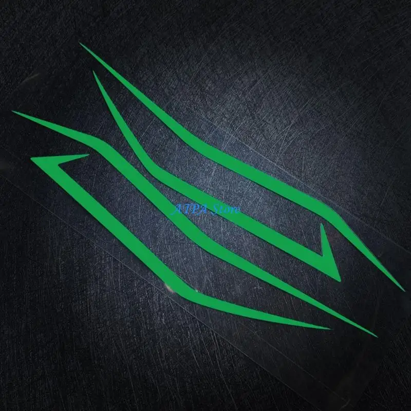 U13C Motorcycle Headlight Decal Waterproof Sticker Set With Strong Adhesion Decoration For Outdoor Riding