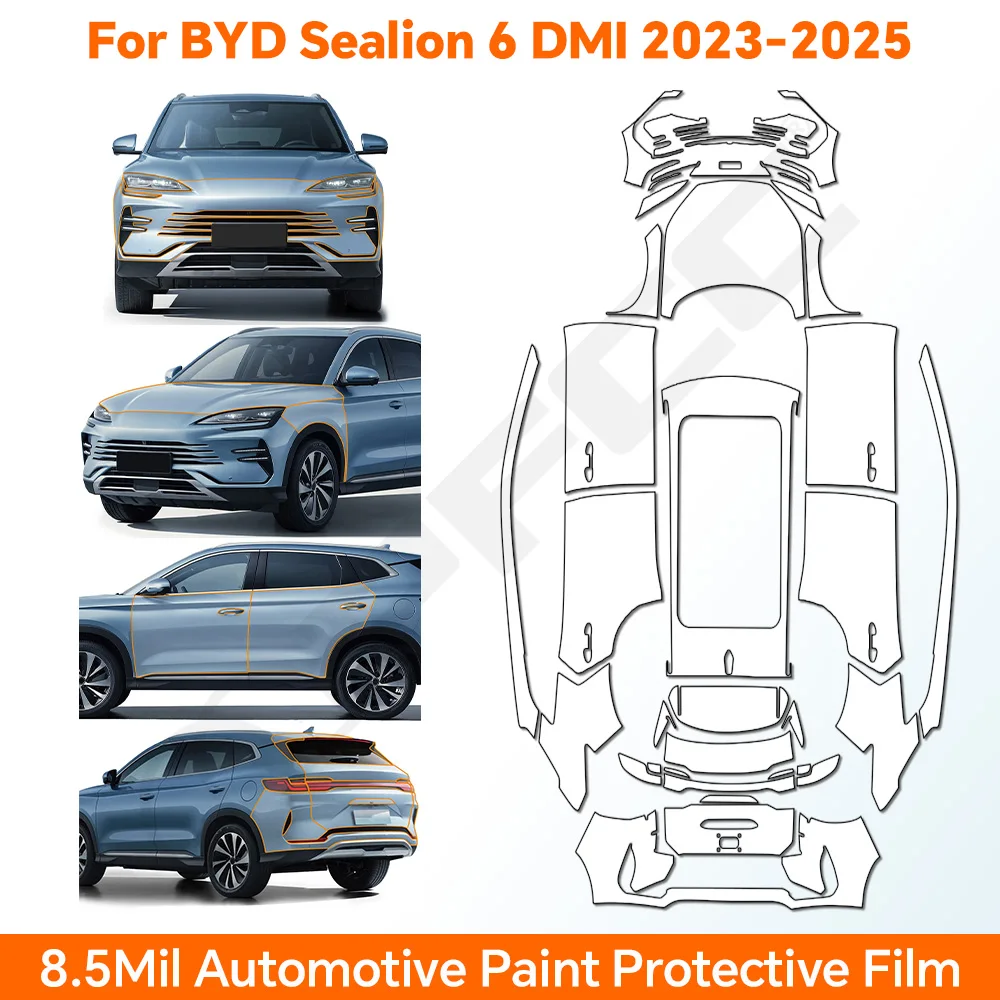 

PPF For BYD SEALION 6 DMI 2023-2025 Paint Protection Film Anti-scratch Car Body Clear Bra Pre-cut PPF Invisible Resistant Cover