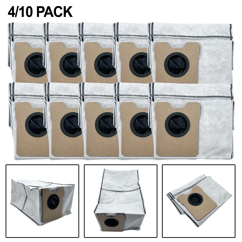 4/10pcs T290A Large Capacity Dust Bags With Self-Empty Station For Eufy C20 For Omni Robot Vacuum Cleaner Accessories