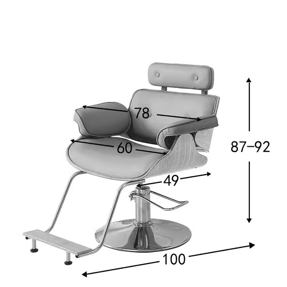 Modern Portable Barber Chair Luxury Trendy Simple Ergonomic Salon Chair Beauty Design Silla De Barbero Salon Furniture
