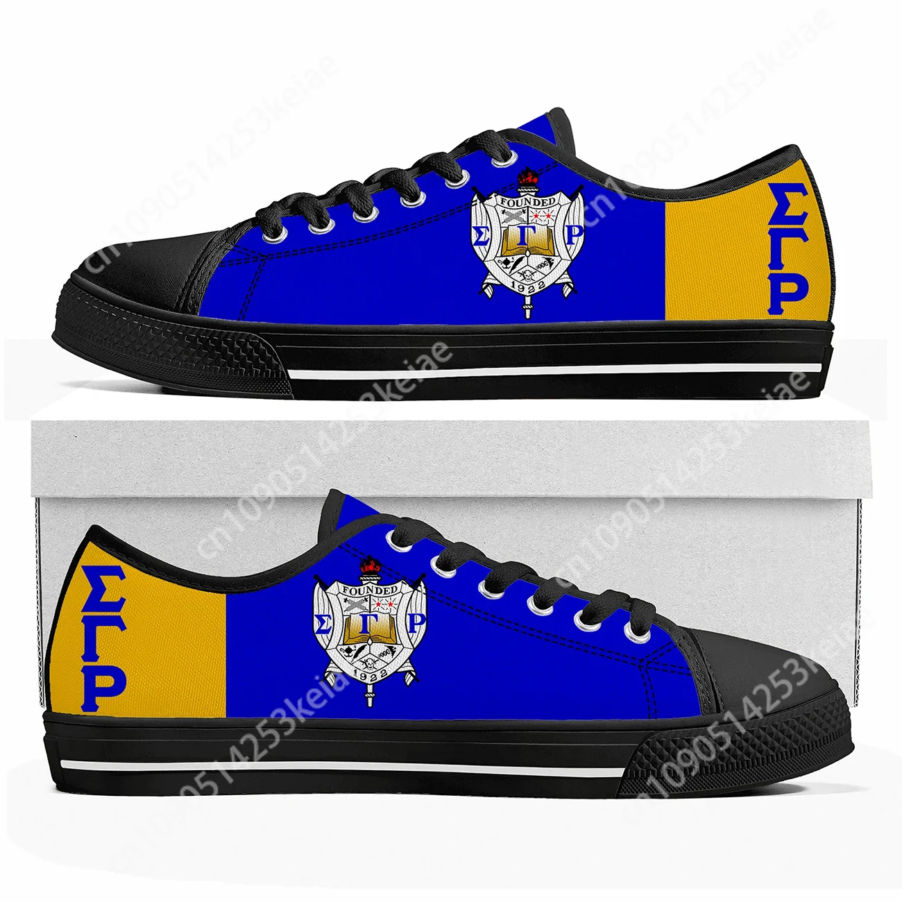 أحذية رياضية Rho Sorority Σ ΓP 1922 منخفضة الجودة سيجما جاما رجل إمرأة مراهق قماش حذاء رياضة أحذية غير رسمية مصنوعة حسب الطلب حذاء مخصص