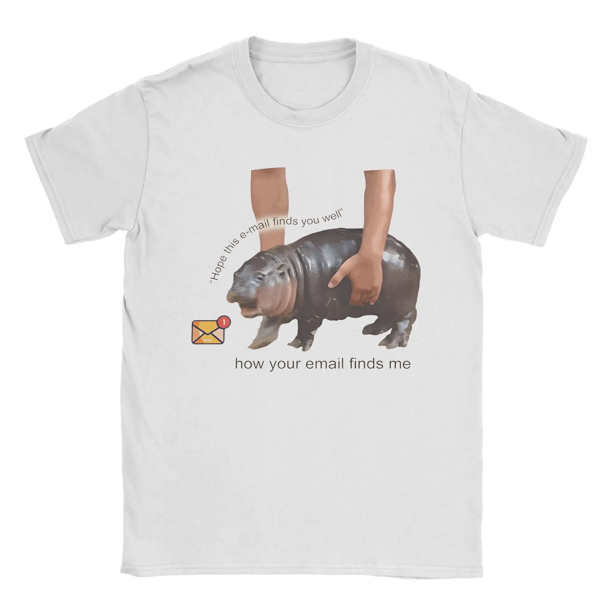 이메일 무 덩 티셔츠 성인용 여름 코튼 티셔츠 하라주쿠 패턴 티셔츠 반팔 웃긴 티셔츠