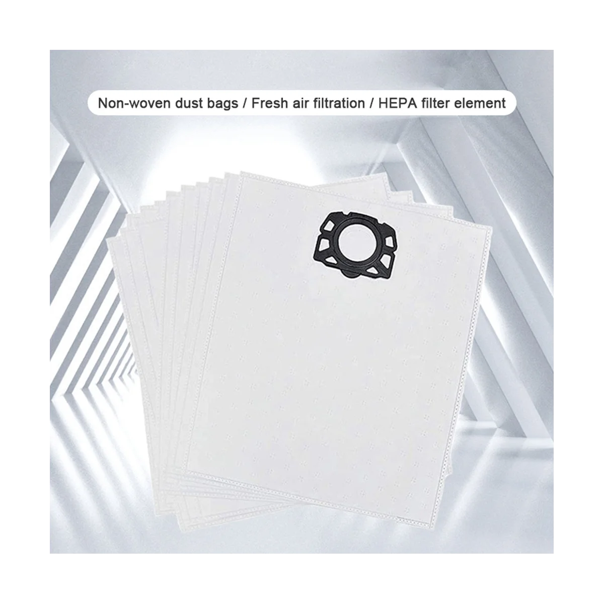 Fácil Filtro Hepa Filtro Aspirador, Não-Tecido Saco De Coleta De Poeira, Adequado Para Karcher Wd4 Wd5 Mv4 Mv5