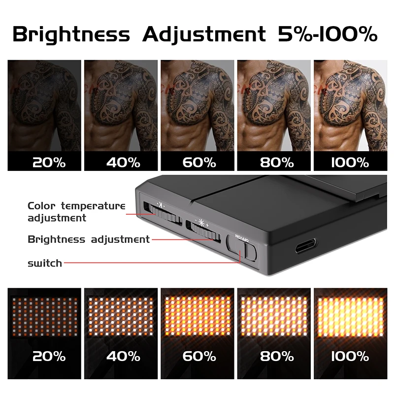 TAIDU TAIDU Dispositivo reflectante para quitar fotos Cámara de tatuaje para reducir el reflejo de la luz Equipo