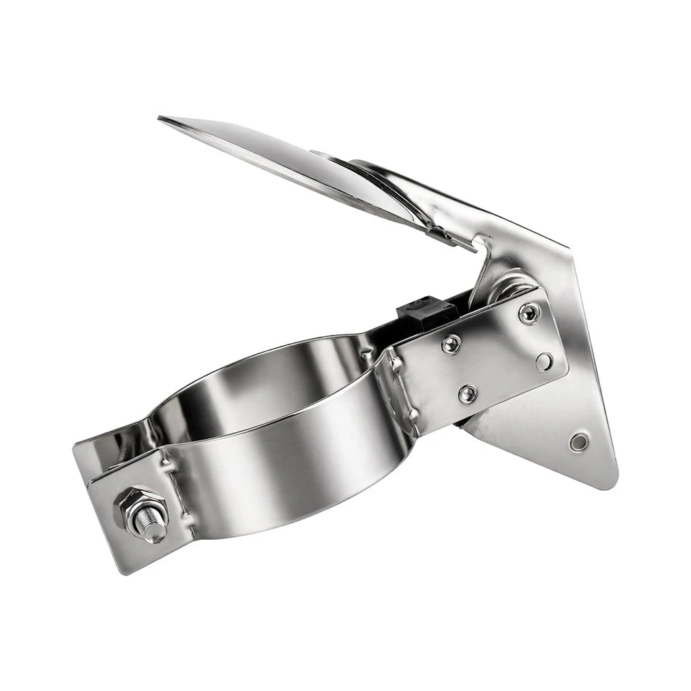 1pc 2.5-Inch For Exhaust Pipe Rain Cap T304 Stainless Steel Hinged Flap For Heavy-duty Tractors Machinery Engine Protection