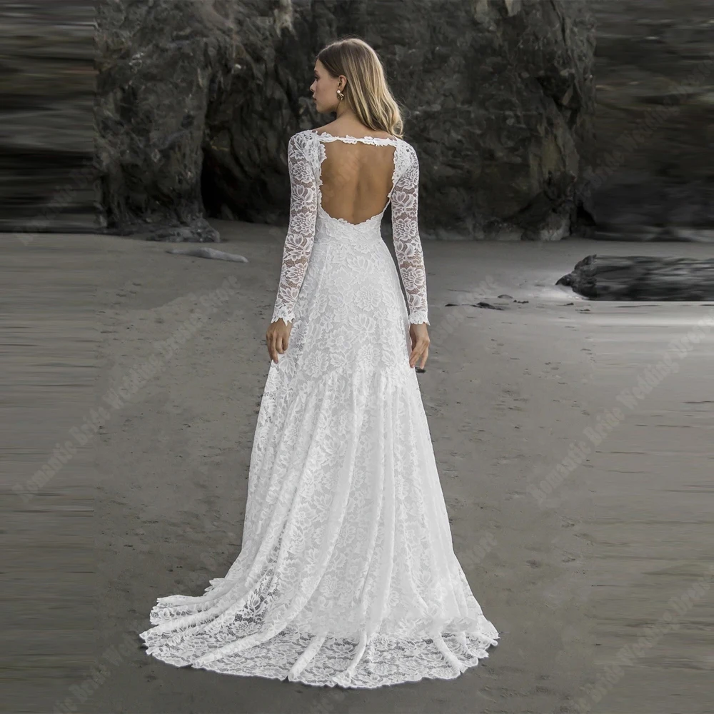 Sweetheart Collar A-Line Women Wedding Dresses Popular Lace Print Mopping Length Mermaid Engagement Ball Vestidos De Noives 2024