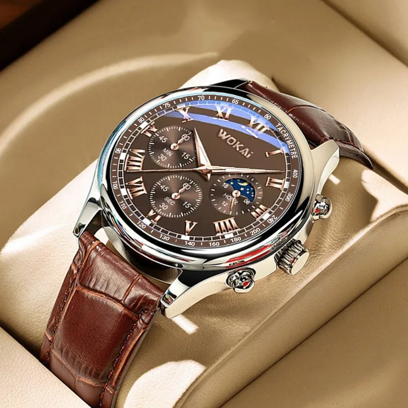 Simple Fashion Men\'s Pu Leather Strap Quartz Wristwatch Leisure Watches Masculino Relogio Male Clock Out-door Reloj Hombre