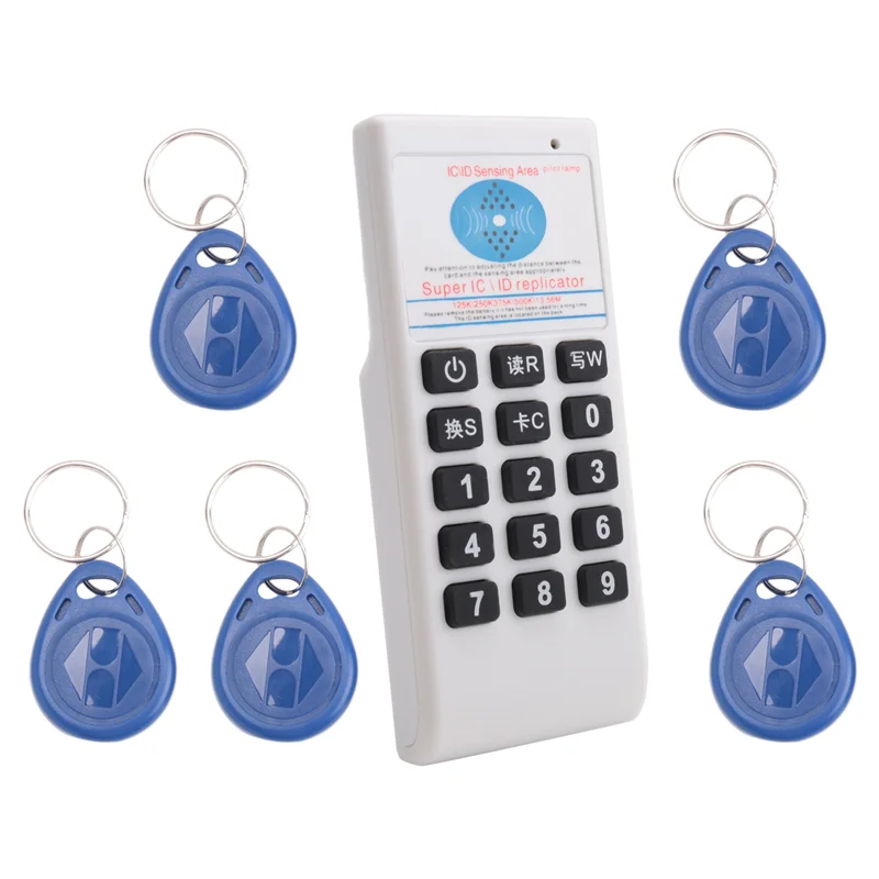 AA60-RFID NFC IC Card Reader & Writer + 5XT5577 Брелок 125 кГц-13,56 МГц Дубликатор RFID Устройство чтения смарт-карт Дубликатор IC ID