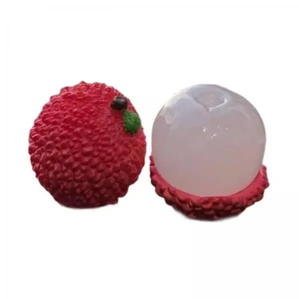 Universal Car Dashboard Figurine Cute Lychee Resin Ornaments Non Slip Interior Desk Accessory for Adults