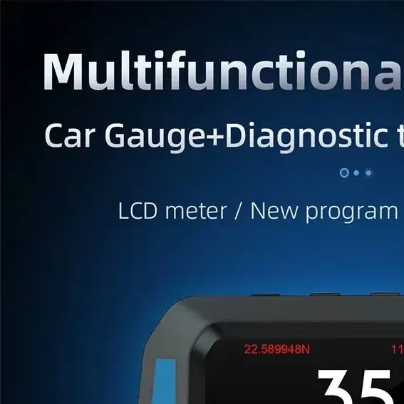 P21 OBD2 + GPS Dual Systems Head-up Display Gauge 12 Language Settings Overspeed/water Temperature/voltage/tilt Alarm