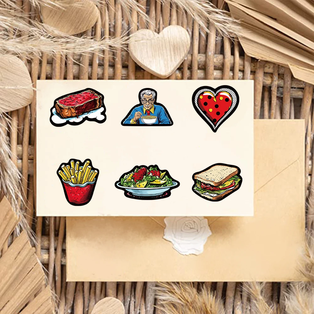 50PCS American Vintage Cat Sticker Notebook Decorative Aesthetic Creative Waterproof Books Scrapbooking Laptop Phone Car Suitcas