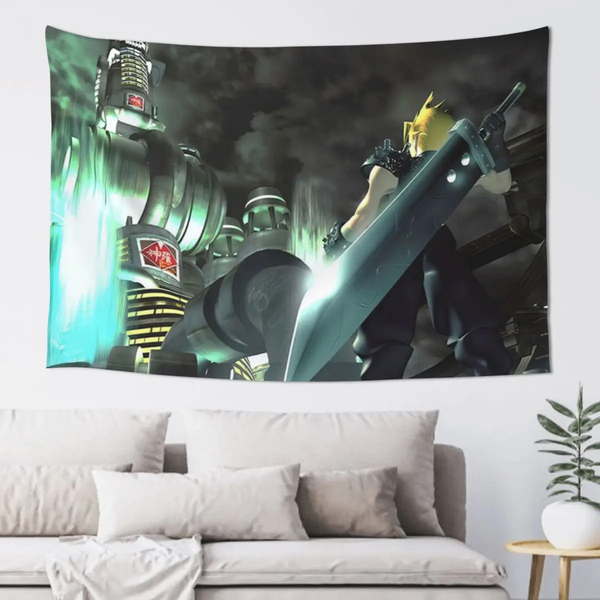 

Cloud Strife [Disc Change] Tapestry Decorative Paintings Hanging Wall Wallpaper Bedroom Tapestry