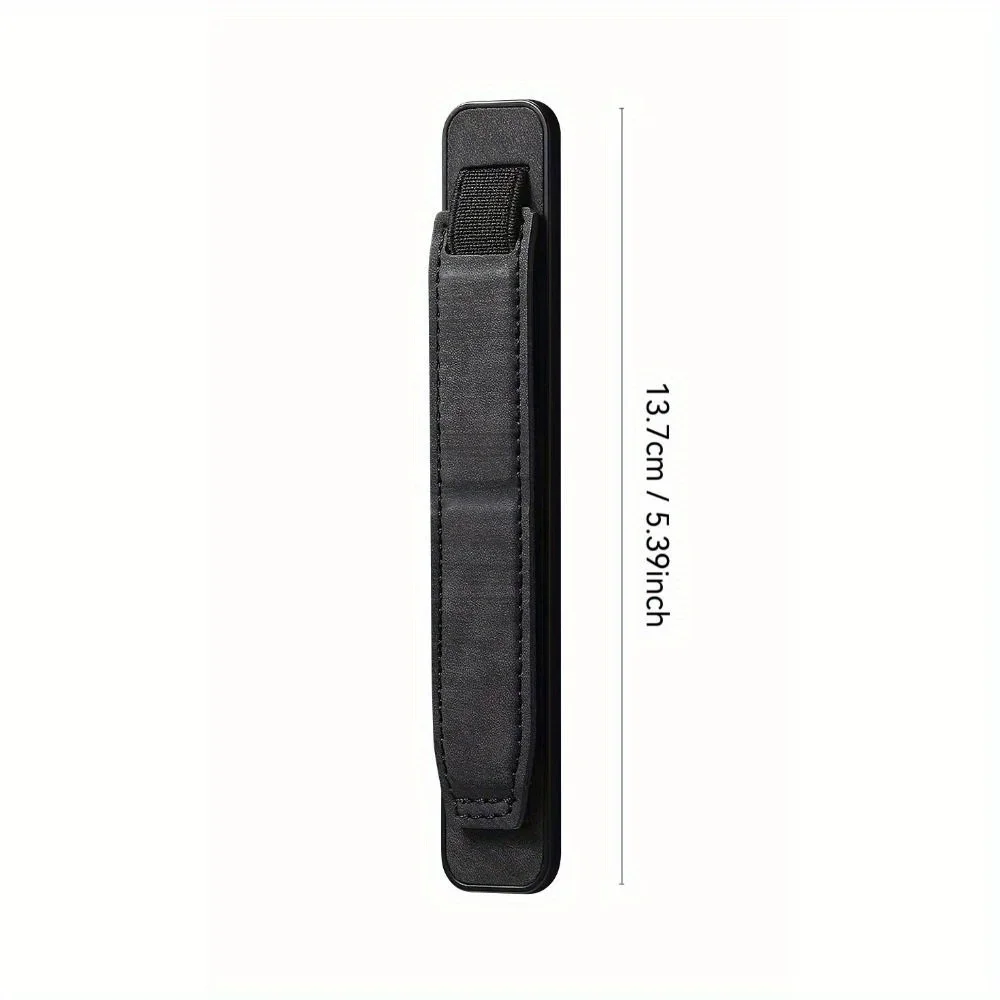 Pulsera de piel sintética para teléfono con soporte oculto, soporte telescópico autoadhesivo para teléfono inteligente, correa de agarre para teléfono, 1 ud.
