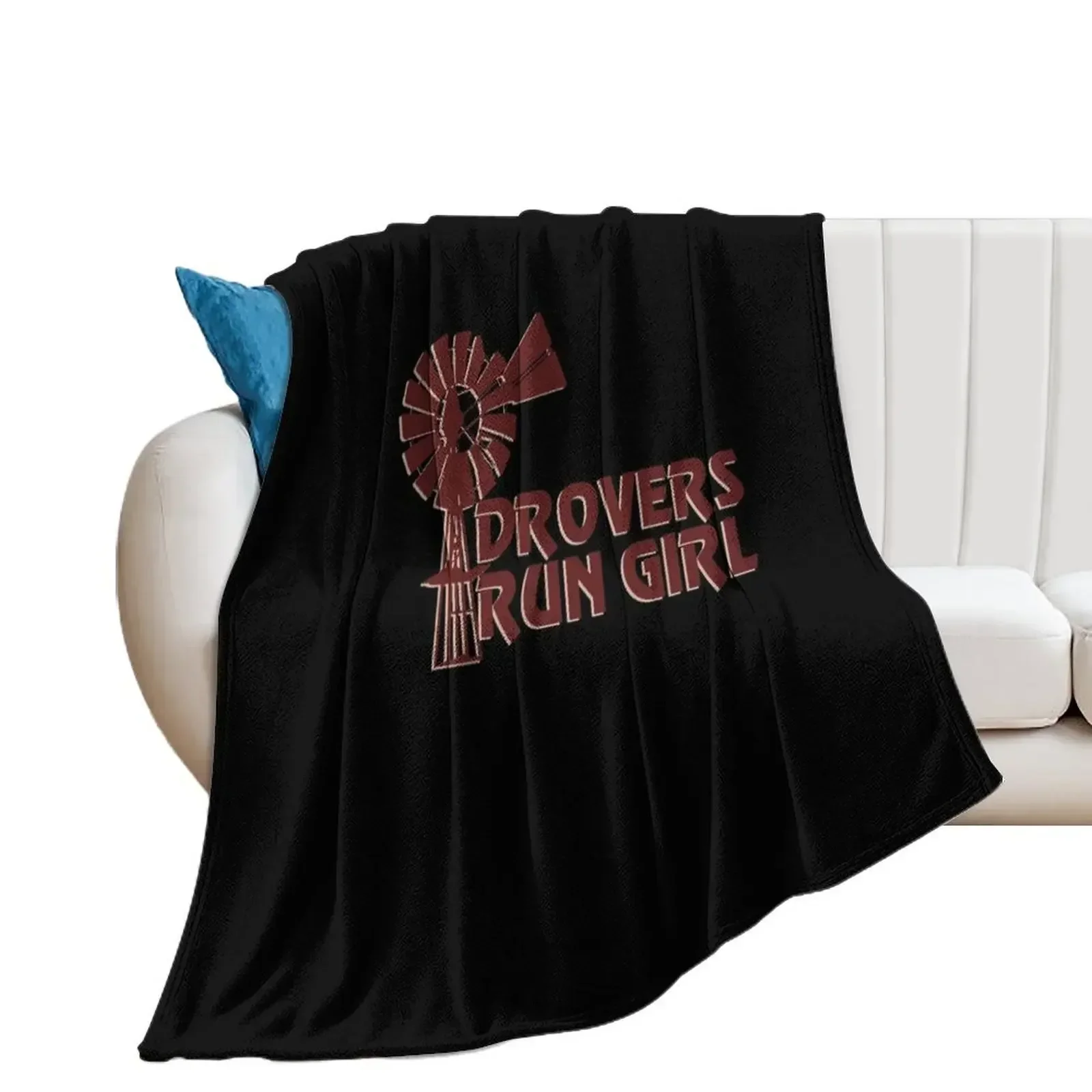 Drovers Run Girl 37 Throw Blanket Luxury warm for winter Blankets