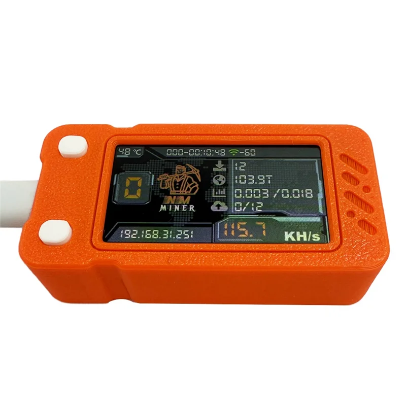 SR-2PCS Upgraded Nerdminer Miner 117KH/S With Color Screen Mini BTC Solo Lottery Mining Miner Bitcoin BTC Miner Nerd Miner