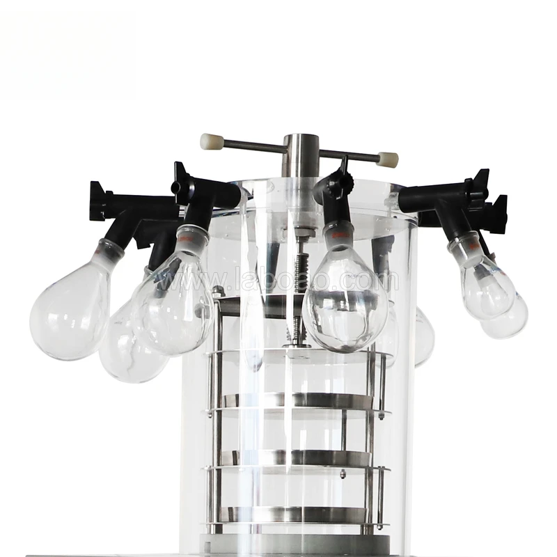 Laboao Mini Lab Electric Heating Top Press Manifold Vacuum Freeze Dryer