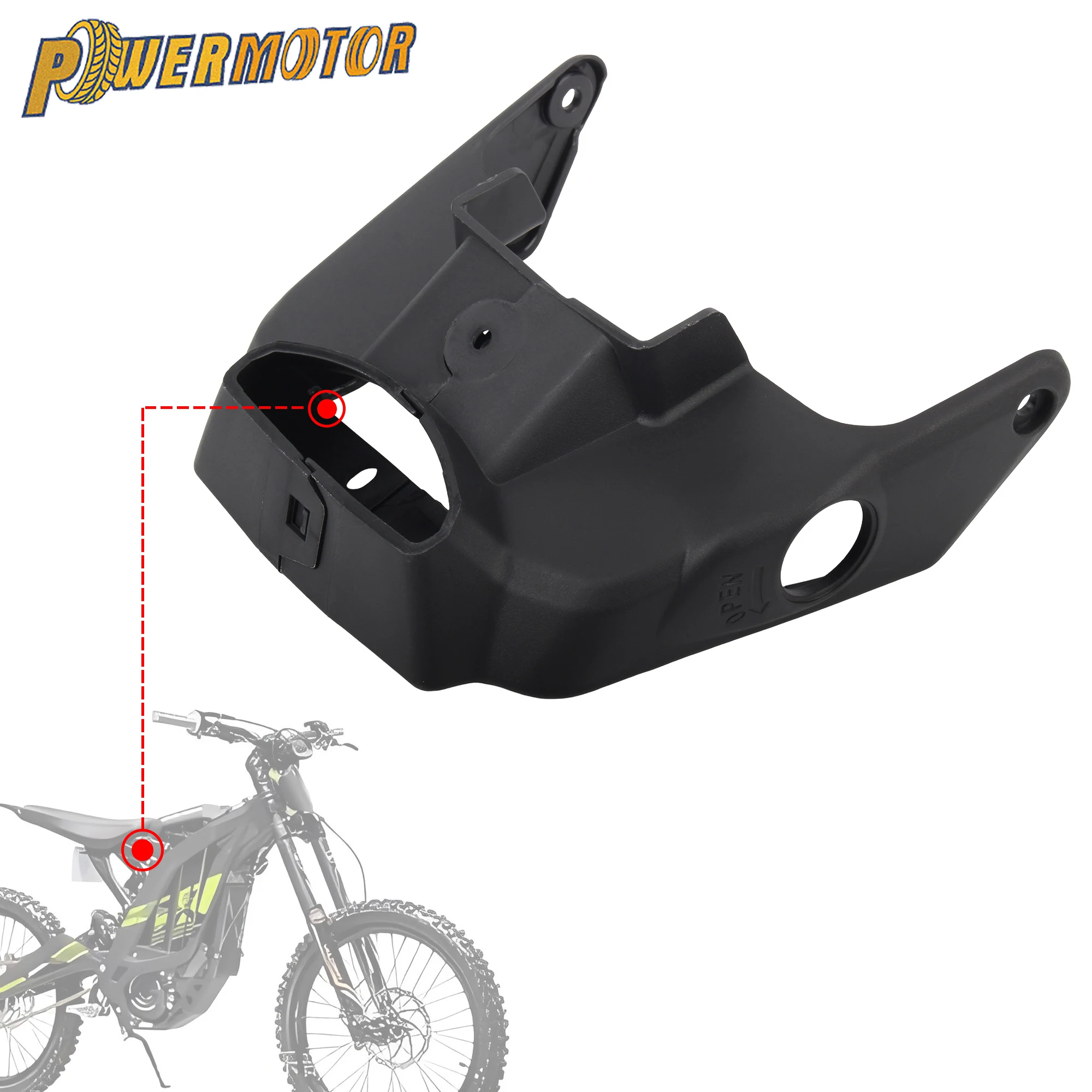 

Electric Motorcycle Battery Cover Key Surround Protective Cover For Surron Light Bee S X Segway X160 X260 BikeDirt Modified Part