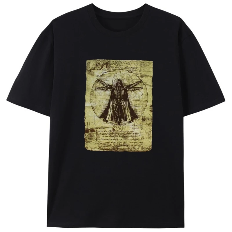

Shirt Men'S Vitruvian Man Graphic T-Shirt Hip-Hop Tee Shirt