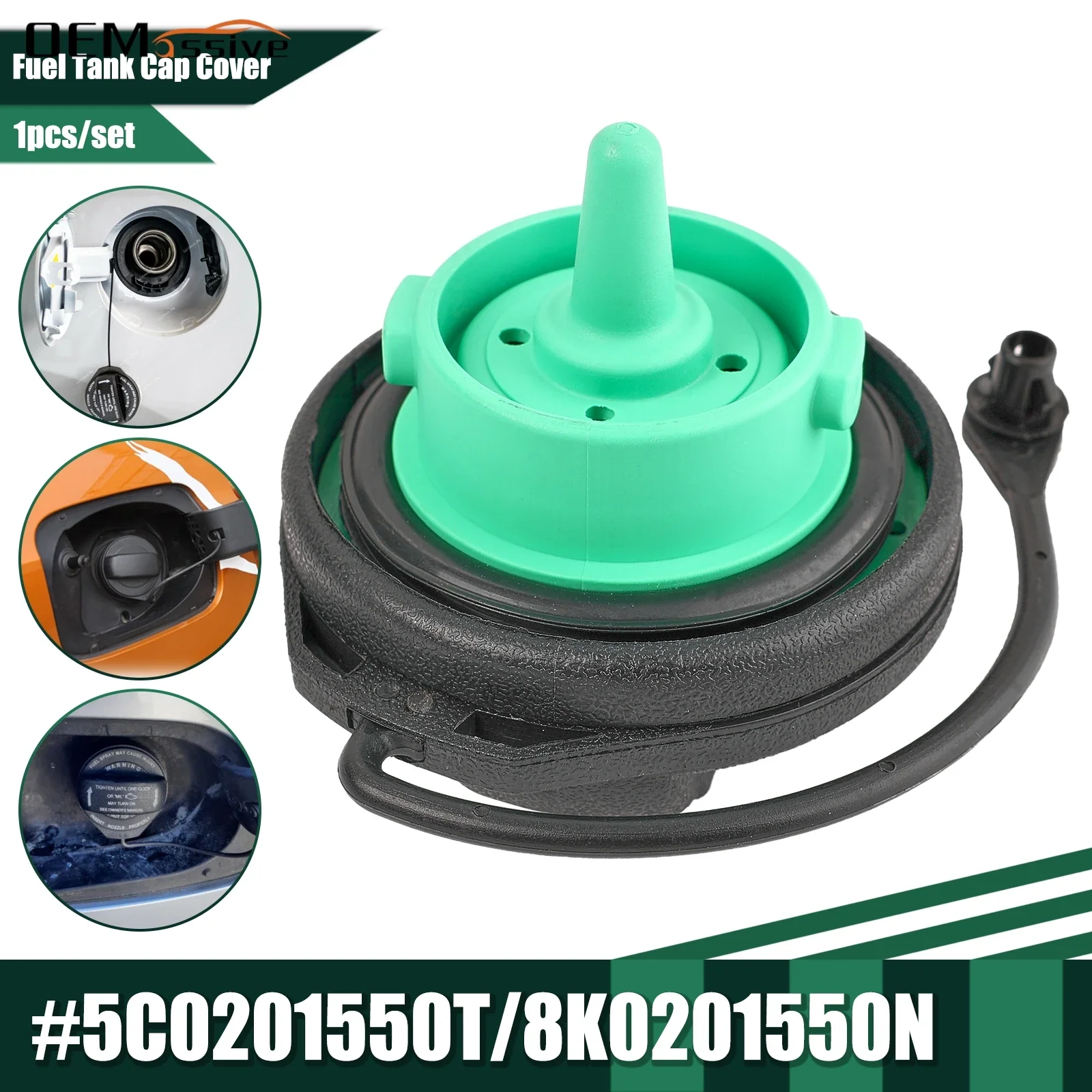 

Car Fuel Tank Filler Gas Cap Cover for Audi A3 A4 A8 S8 A5 Q5 RS5 Volkswagen Jetta GTI Golf MK7 Eos Tiguan 5C0201550T 8K0201550N