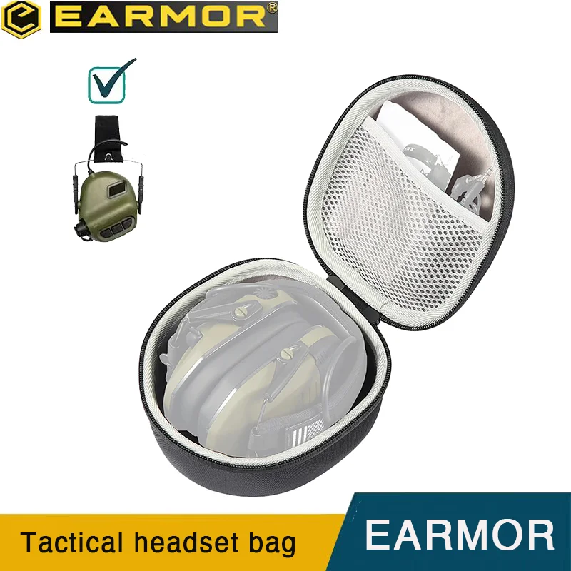 

Portable Tactical Earphone Bag, Shooting Earmuffs, Earphone Storage Box, Suitable for M31 Earphones, Earphone Accessories