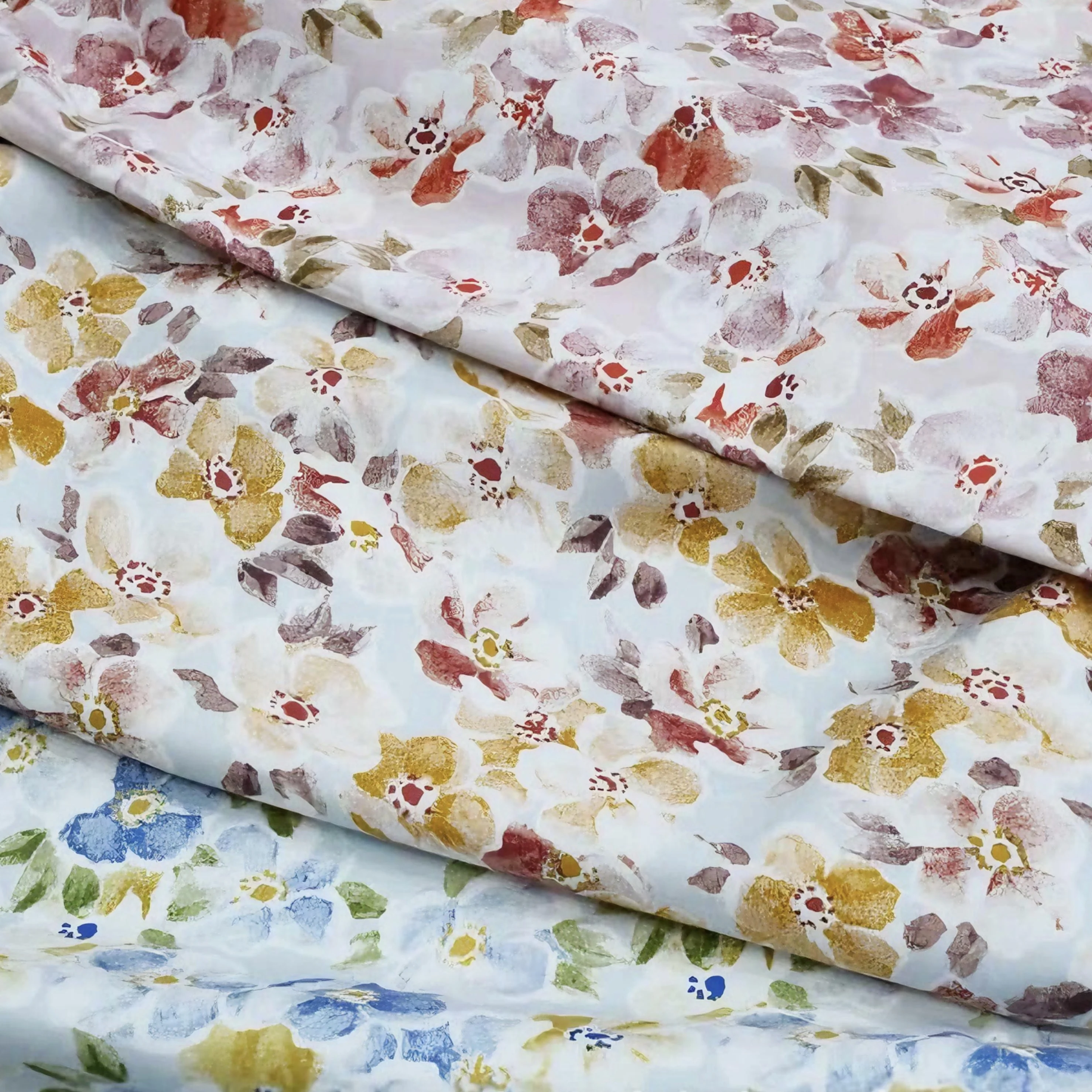 

100% Cotton Floral Printed Fabric Flower Patterns Soft Breathable for Sewing Dresses Blouses Home Decor Curtains Pillowcases
