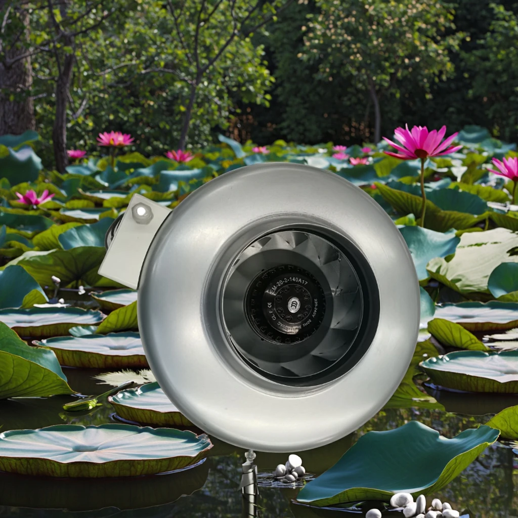High-Power Steel Duct Fan With Waterproof Motor For Home Garden Air Circulation Ventilation