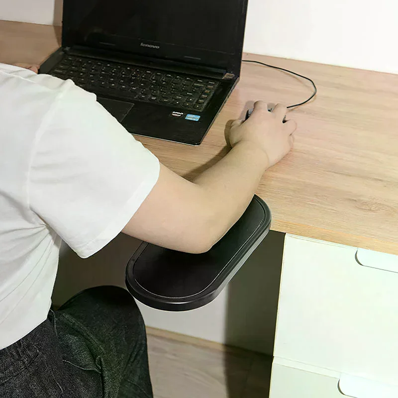 Computer Arm Rest for Desk Adjustable Ergonomic Wrist Rest Support for Keyboard Armrest Extender Rotating Mouse Pad Holder