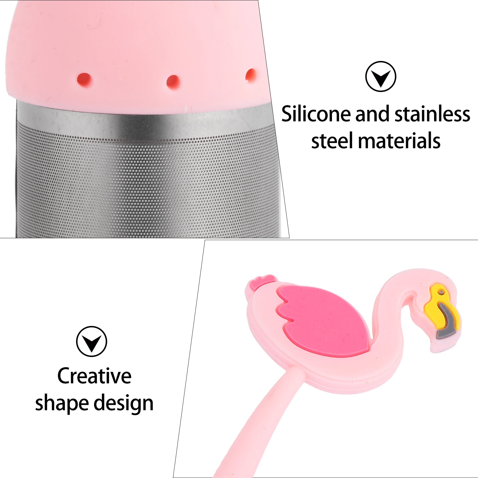 

1 Pcs Innovative Silicone And Stainless Steel Tea Strainer Stylish Tea Infuser Durable Loose Leaf Tea Filter