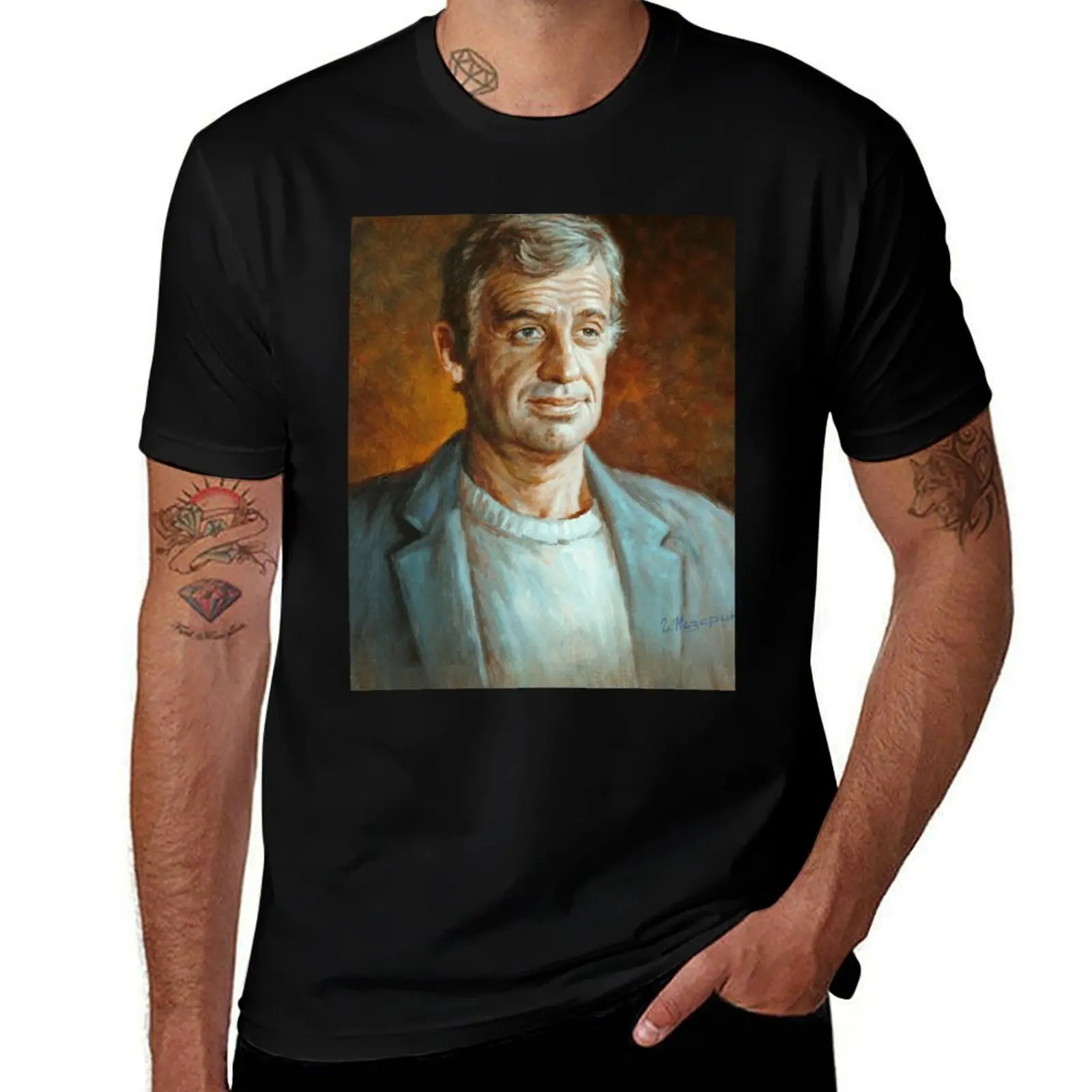 Jean Paul Belmondo T-Shirt Lightweight Basic Short Sleeve Shirt T-Shirt