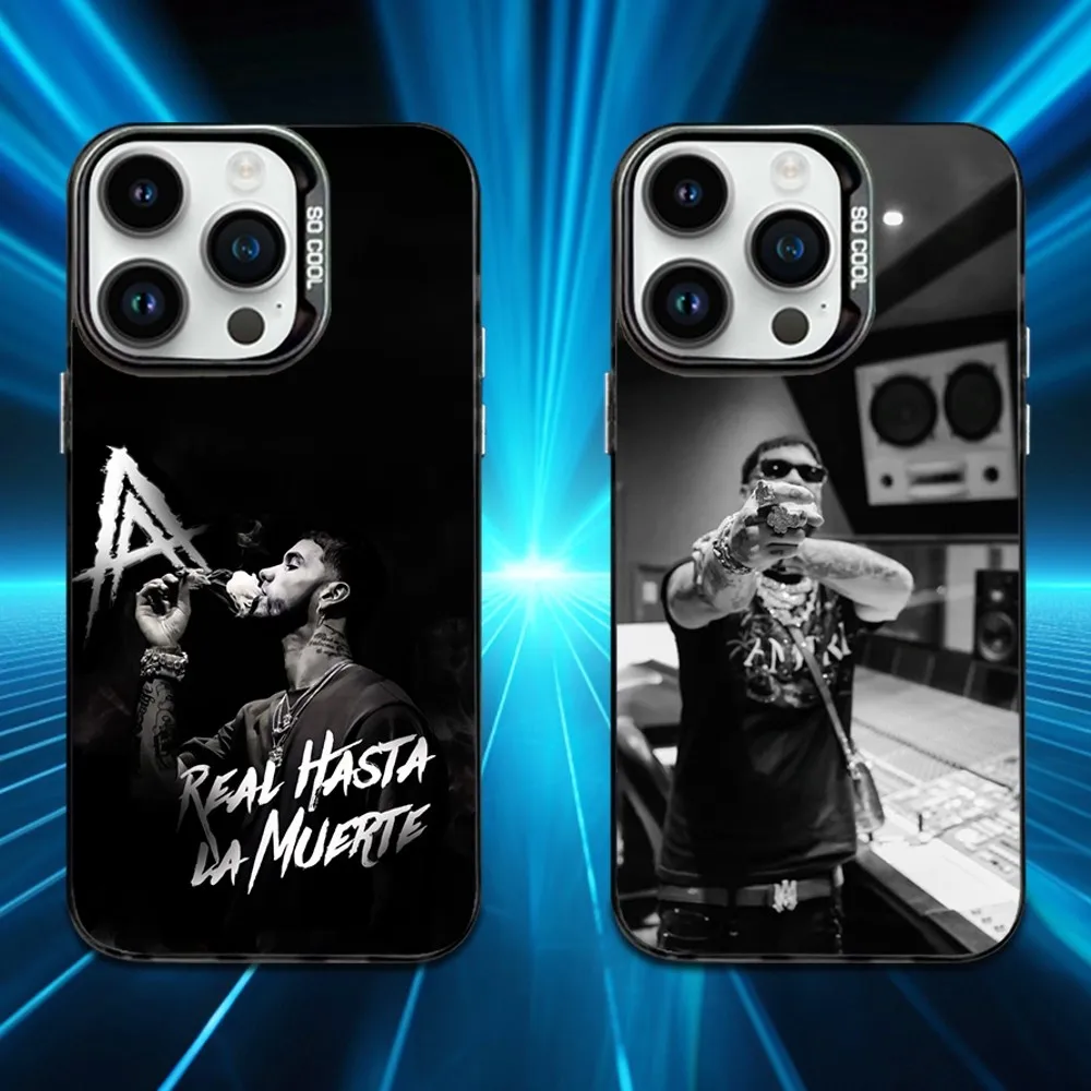 

A-Anuel A-AA Rapper Phone Case For iPhone 16,15,14,13,12,11,Mini,Pro,MAX Black Matte Shockproof Cover