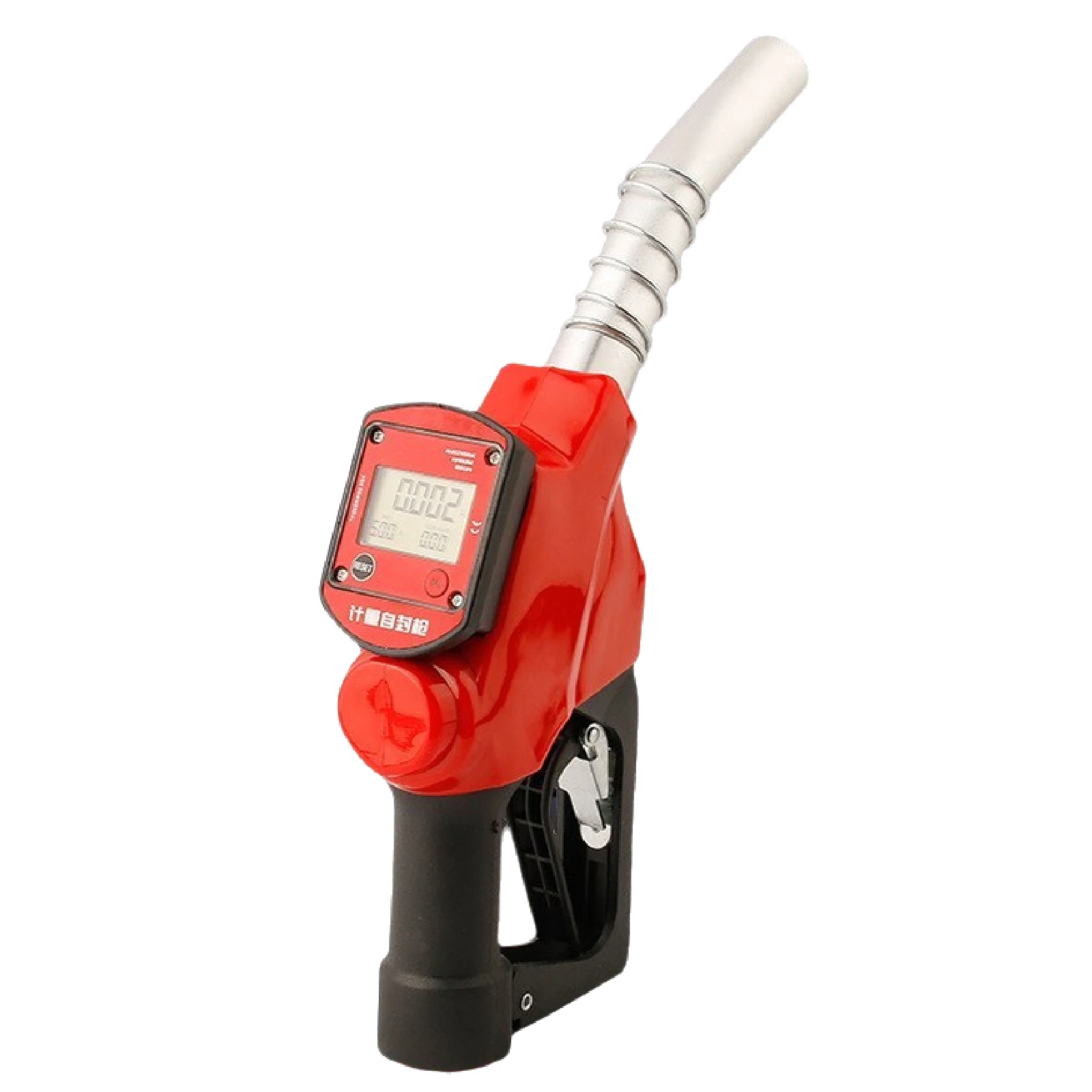 Digital Fuel Nozzle with Meter Automatic Shut Off Oil Gun LCD Electronic Fuel Transfer Dispenser Tool