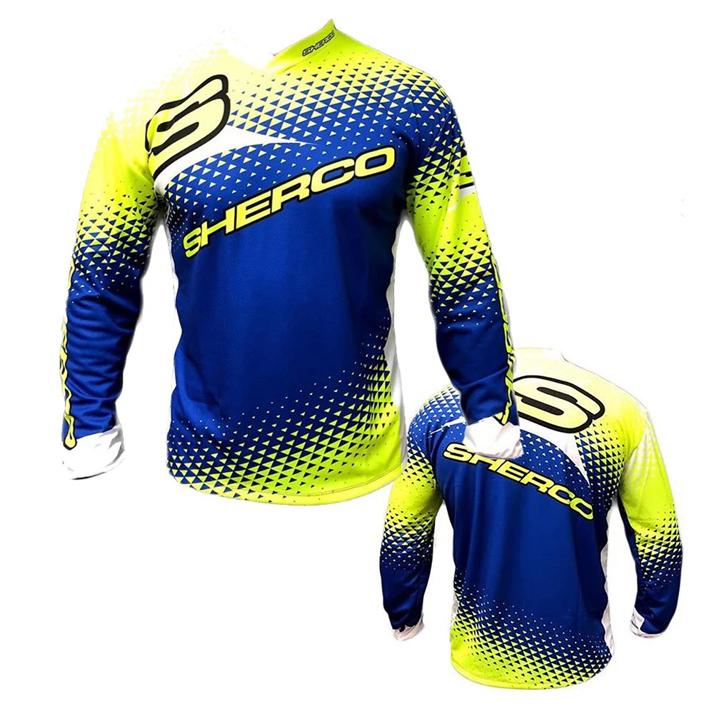 Maillot de vélo BMX à séchage rapide pour homme, vêtement pour motocross, descente, montagne, DH