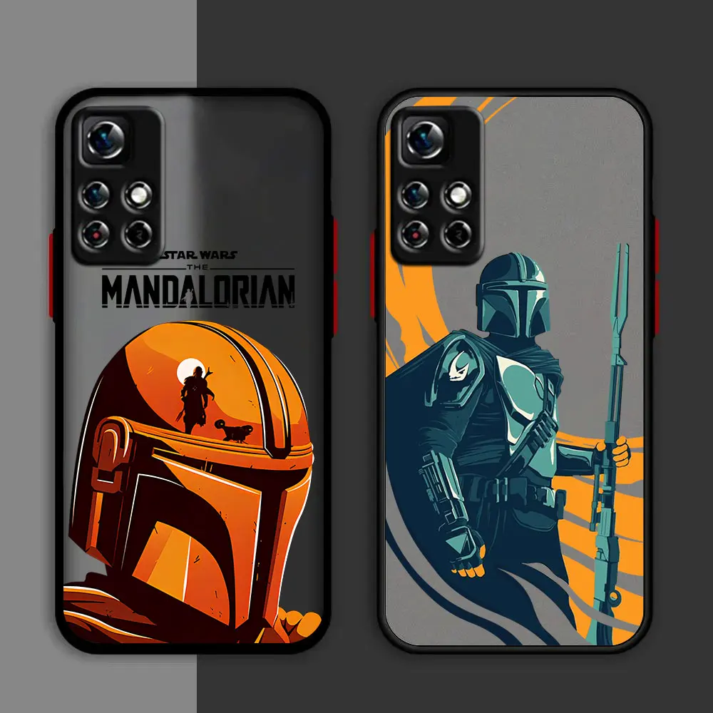 Stars Wars The Mandalorians Case For Samsung A73 A72 A71 A53 A52 A51 A42 A33 A32 A31 A30 A23 A22 4G 5G Matte Transparent Capa