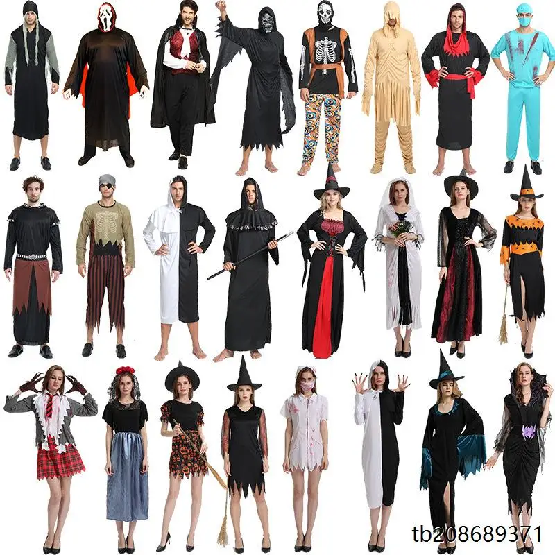 Kostium Zombie na Halloween, Strój Boga Śmierci, Ubrania Duchów, Strój na Występ Sceniczny, Damski Tradycyjny Chiński Strój