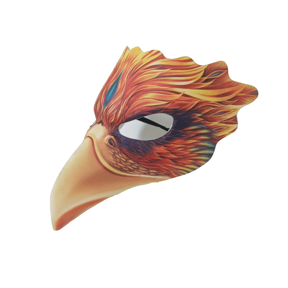 Printed Eagle Mask Various Bird Animal Halloween Party Dress Up Stage Show Carnival Prop - view 5
