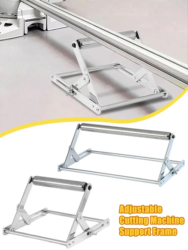 Adjustable Cutting Machine Support Frame For Cutting Machine Cutting Lift Table Stand Workbench Lift Roller Bracket Stainl Steel