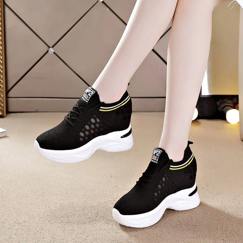 2024 Spring and Autumn Summer New Breathable Slimming Inner Increase Women's Shoes Casual Women Sneakers Platform Shoes