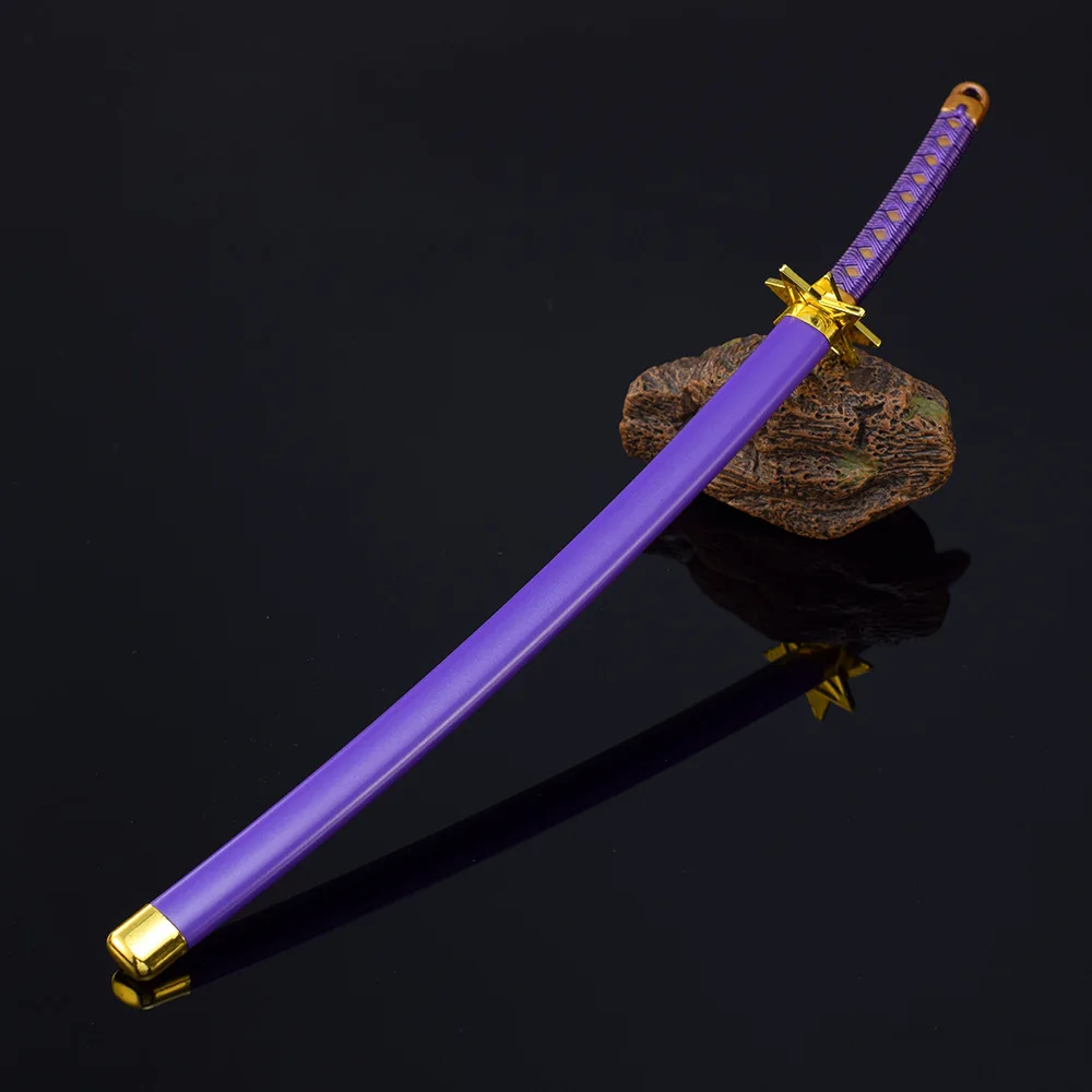 Hyourinmaru Hitsugai Toushirou 애니메이션 모델 언컷 사무라이 금속 공예 주변 장치, 카타나 장식 모델 컬렉션 장난감, 26cm