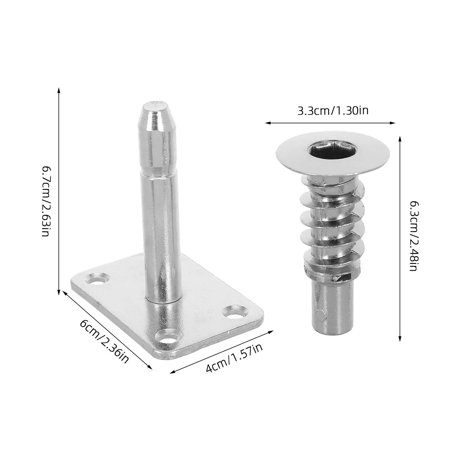 4Sets Sofa Headrest Recliner Hinge Gear Angle Adjuster for Height Adjustment Sofa Hardware Furniture Screw 2.5x1.3
